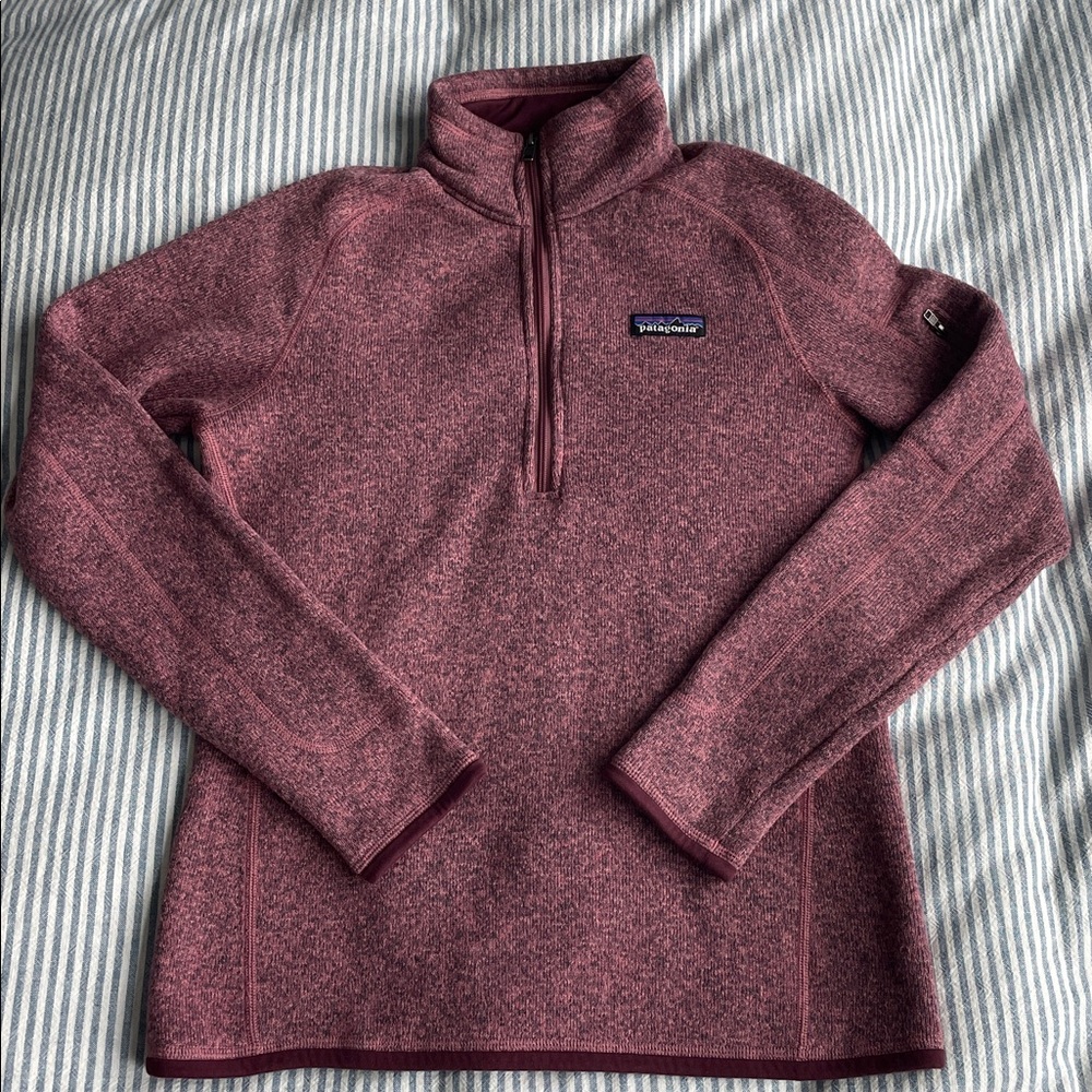 Patagonia Women’s Half Zip Pink Marble Size S